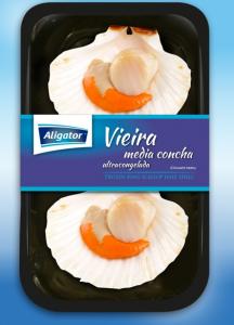 KING SCALLOP HALF SHELL